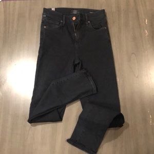Citizens of Humanity Darkest Blue Rocket Crop High Rise Skinny Jeans size 23.